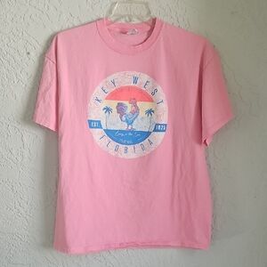 Key West Florida T-Shirt - Pink - XL